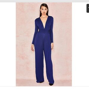 HOUSE OF CB 'Sariah' Deep Blue Bandage Jumpsuit